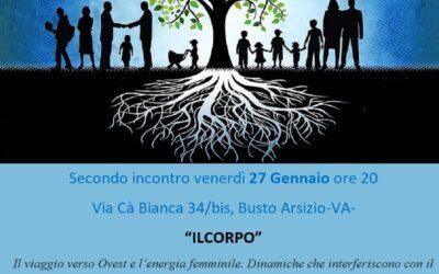 Percorso di costellazioni familiari spirituali: secondo incontro 27 Gennaio 2023 – Il Corpo