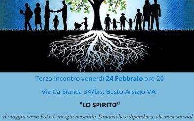 Percorso di costellazioni familiari spirituali: terzo incontro 24 Febbraio 2023 – Lo spirito