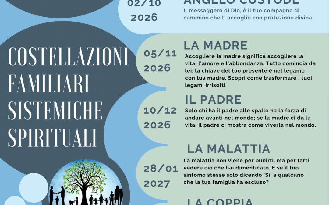 Percorso di Costellazioni Familiari Sistemiche Spirituali