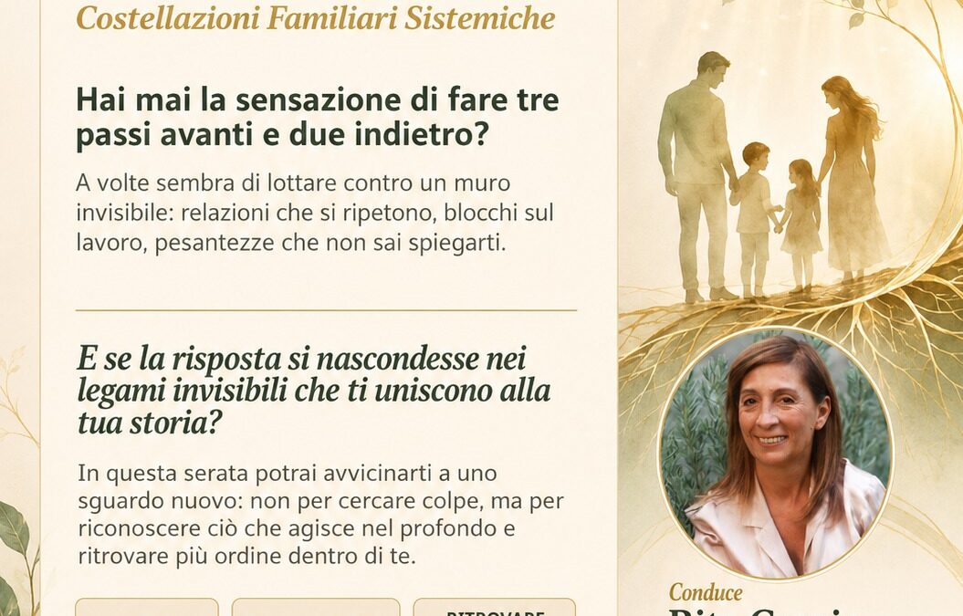 Perché succede sempre a me? Una conferenza per comprendere i legami invisibili